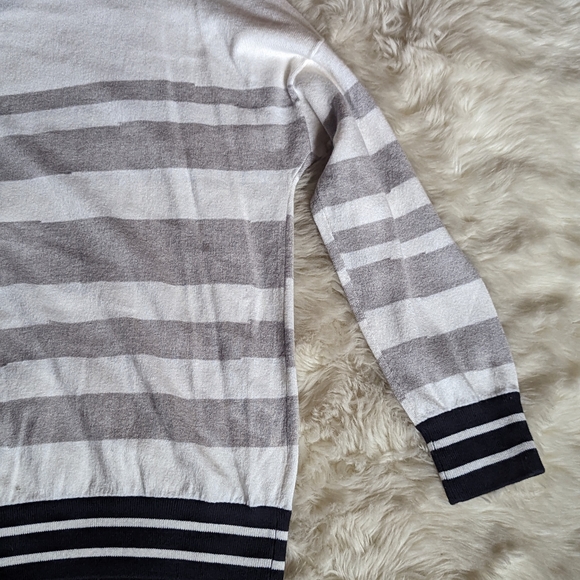 NWT 360 Cashmere Penny Striped Sweater - Picture 14 of 15